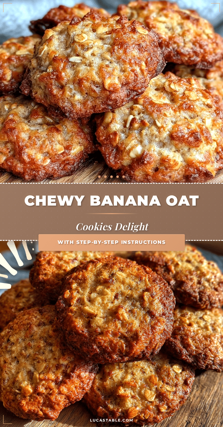 chewy banana oat cookies recipe