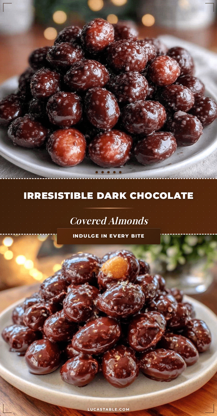 dark chocolate covered almonds recipe