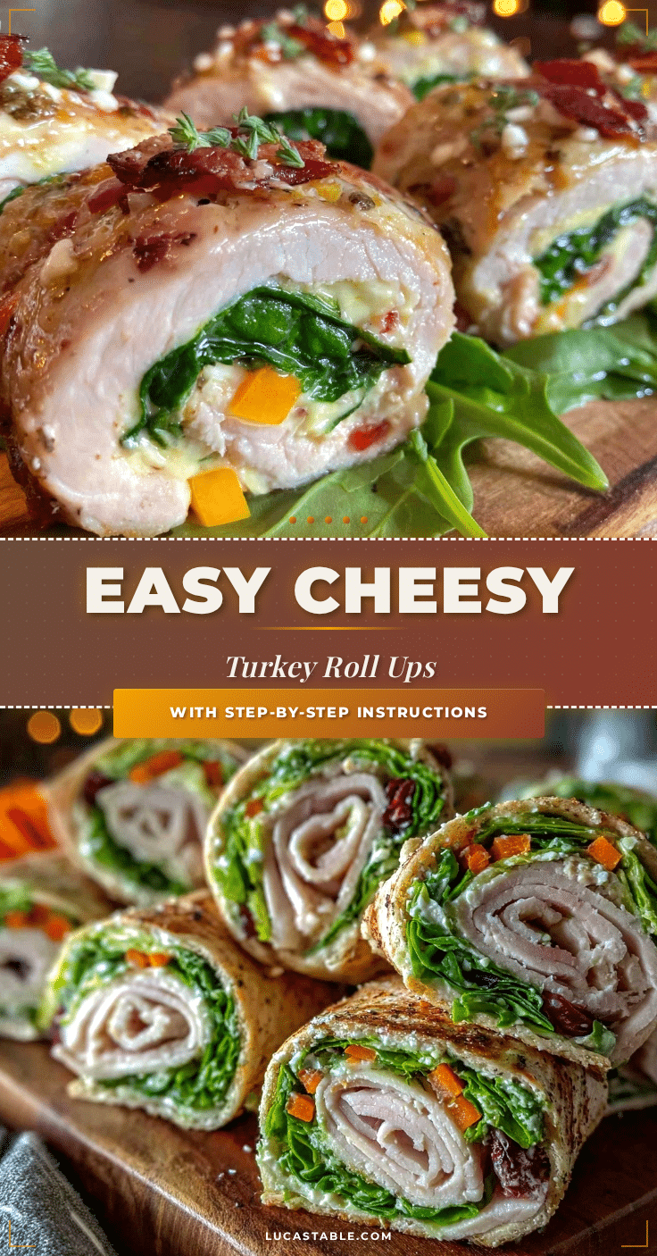 easy healthy turkey roll ups recipe