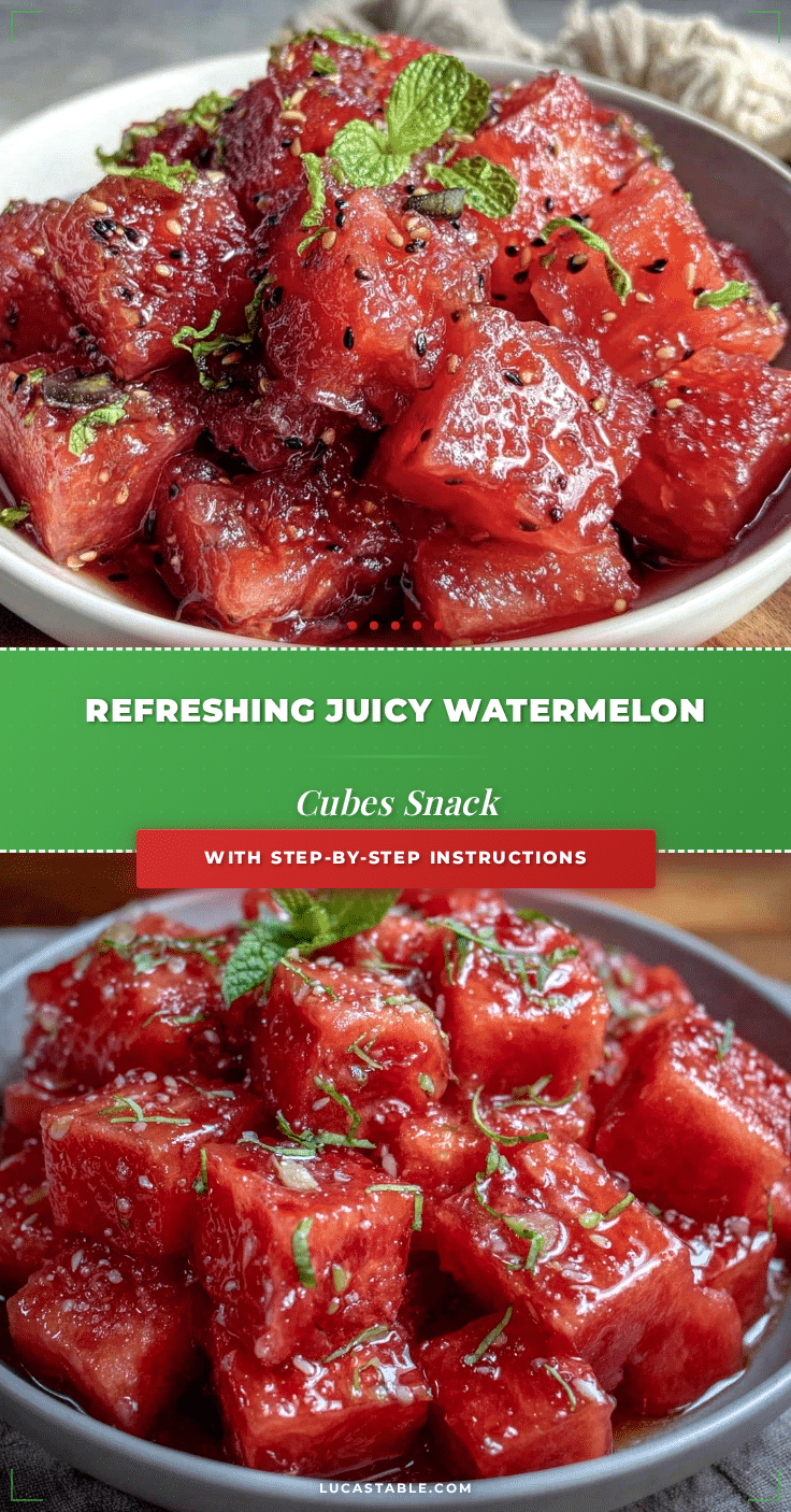 fresh watermelon cubes recipe