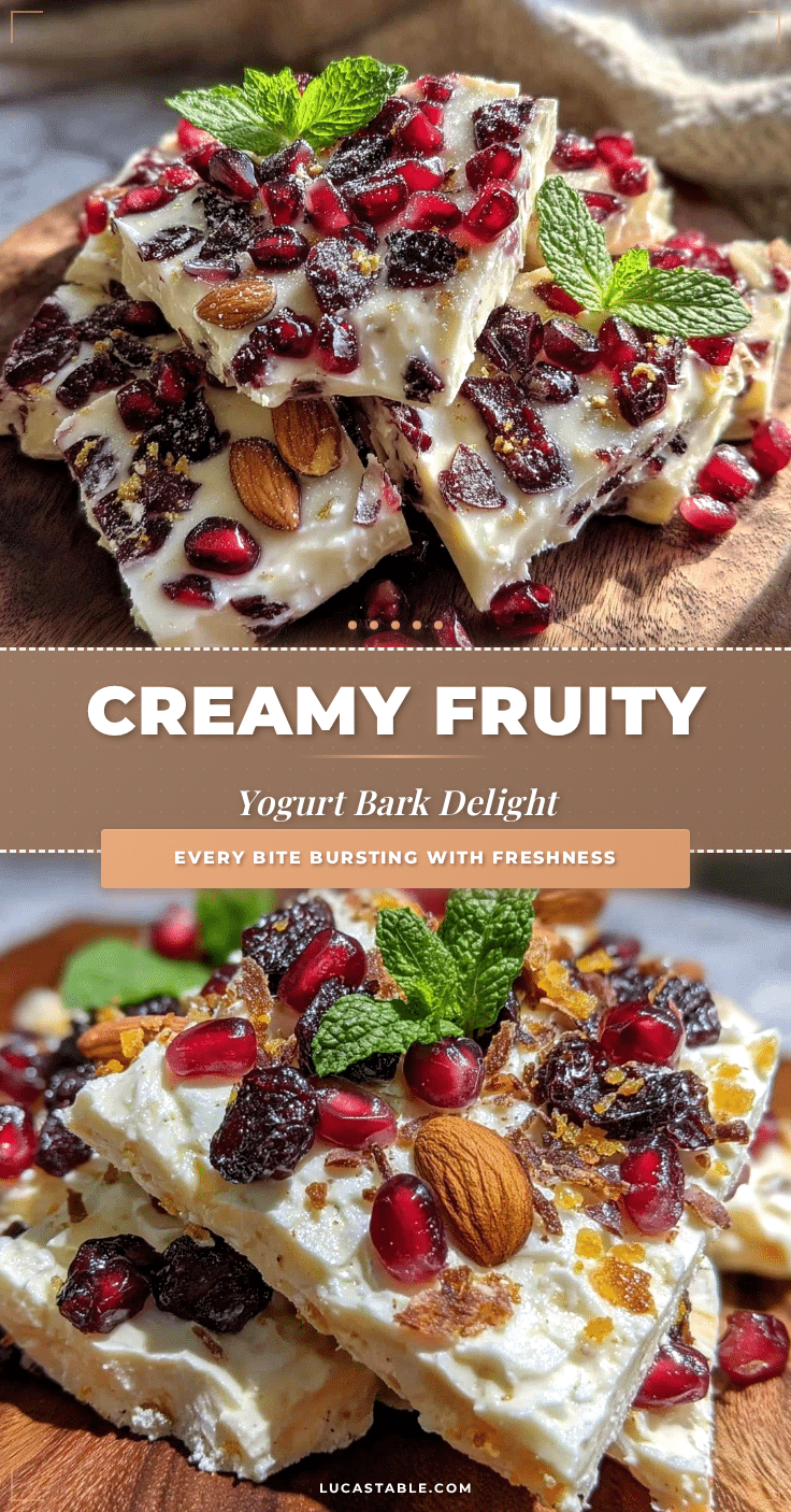 fresh yogurt bark recipe