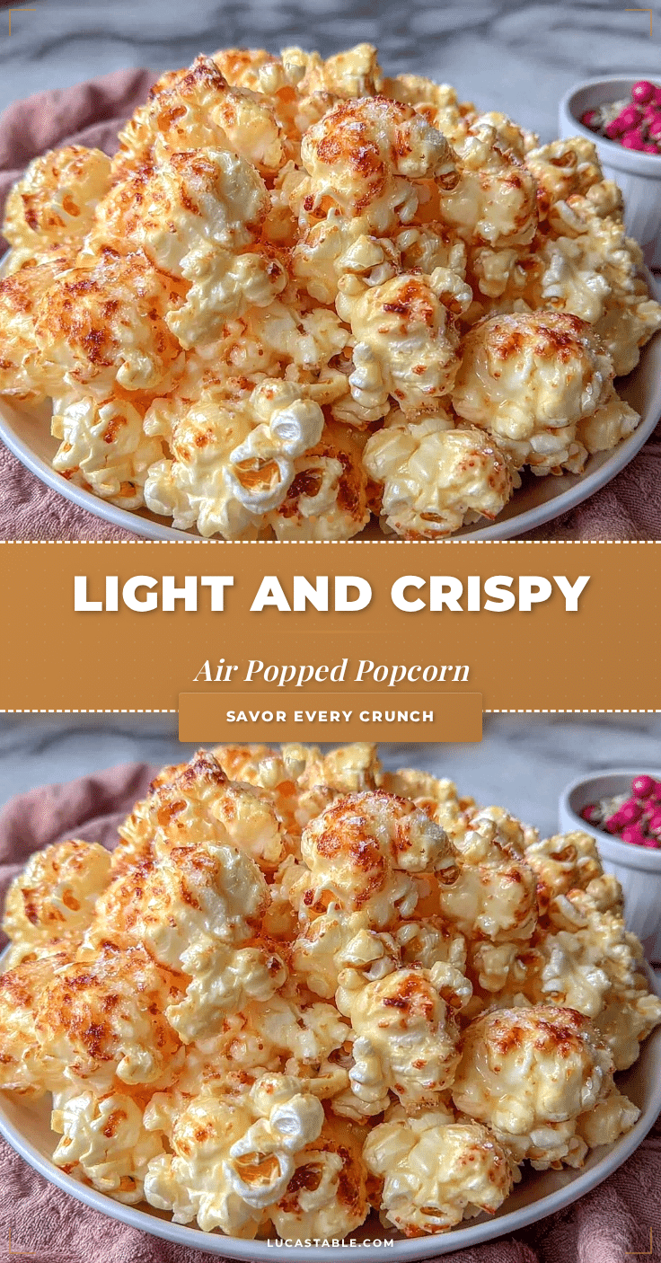 light and crispy air popped popcorn recipe