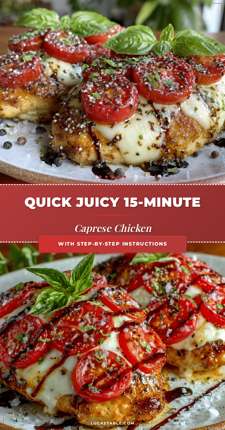 quick 15-minute caprese chicken recipe