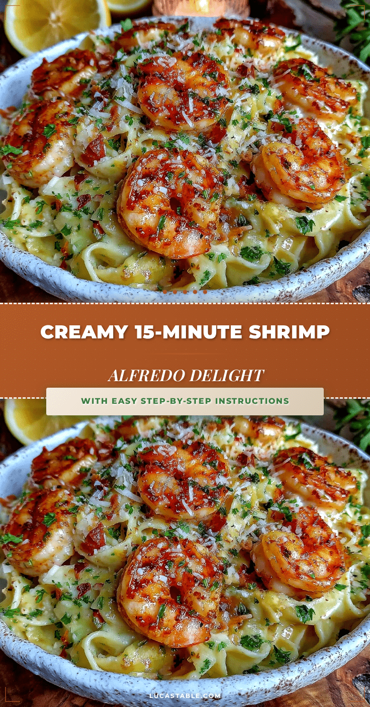 Quick 15-Minute Shrimp Alfredo Pasta recipe