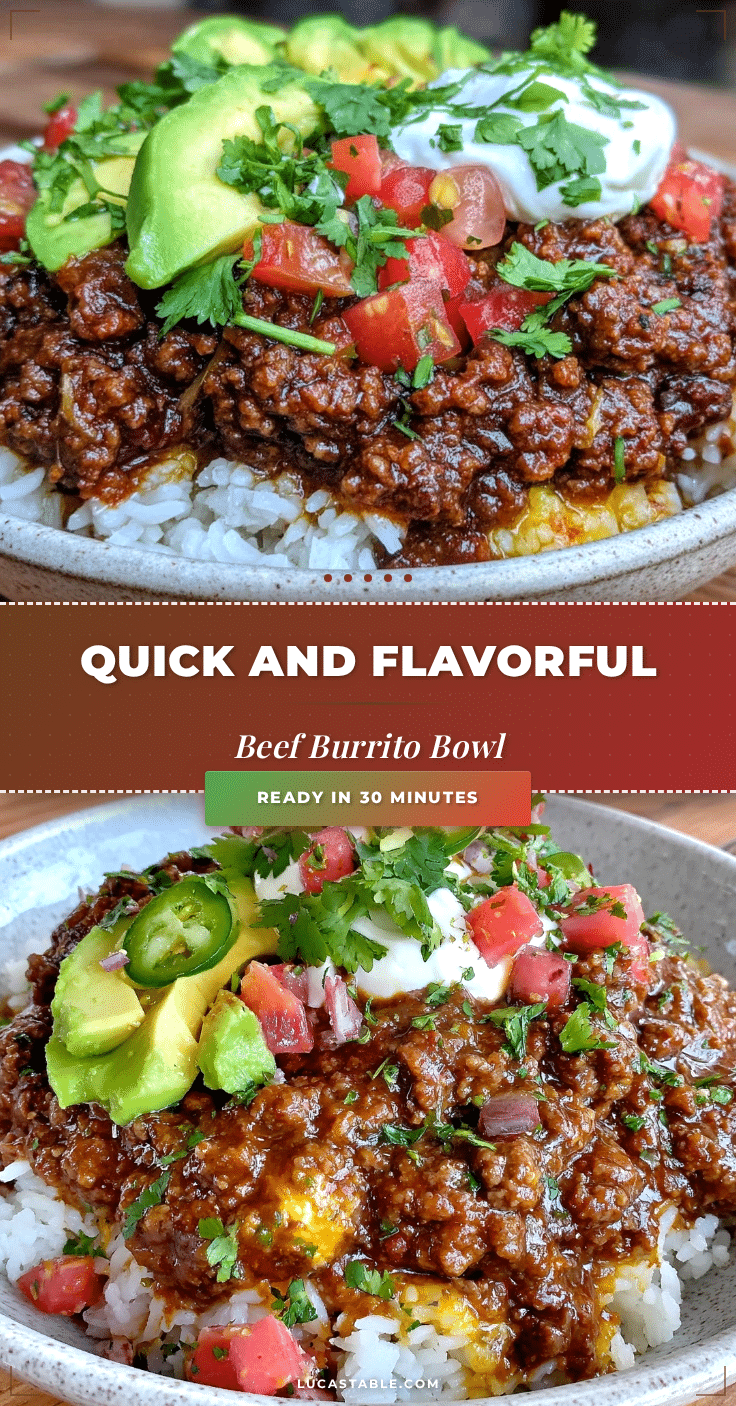 quick beef burrito bowl recipe