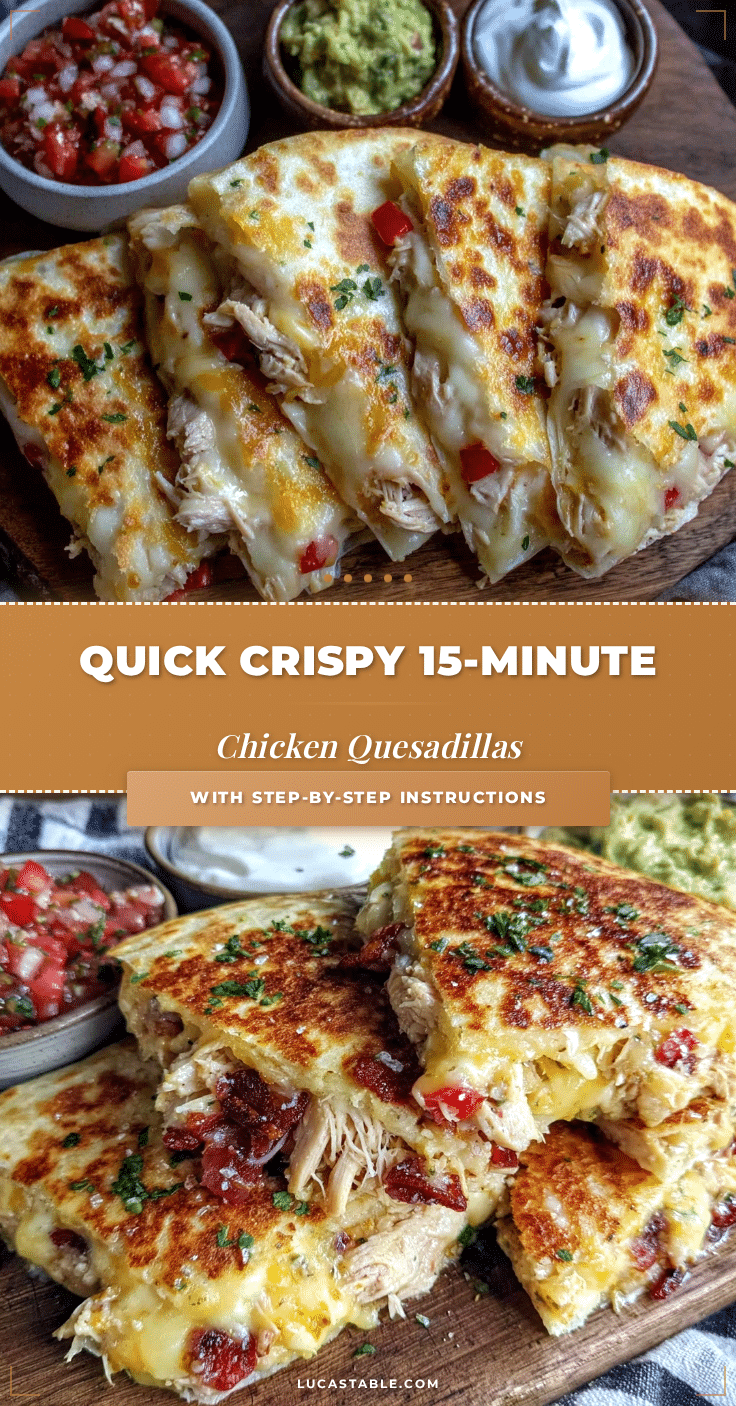quick crispy chicken quesadillas recipe