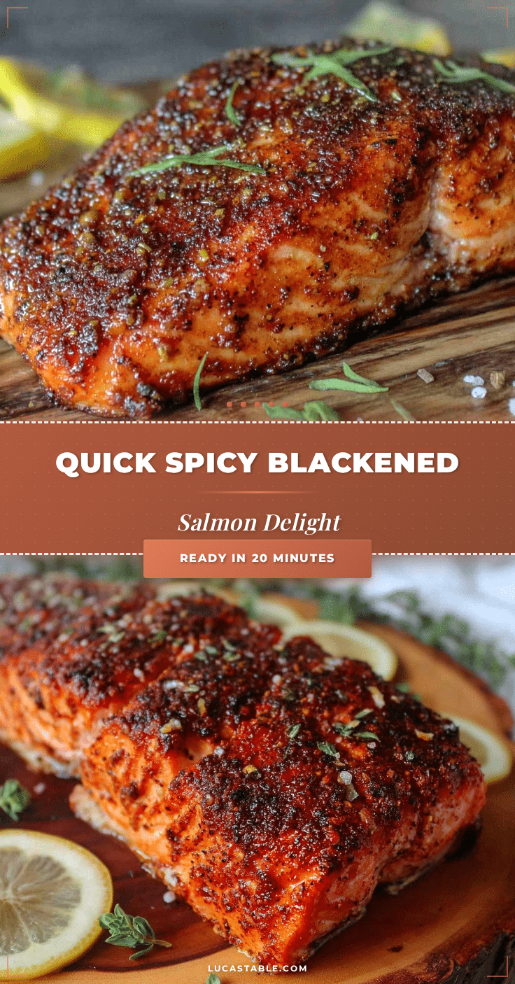 quick spicy blackened salmon recipe