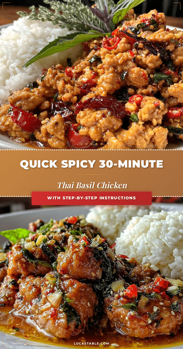 quick spicy thai basil chicken recipe