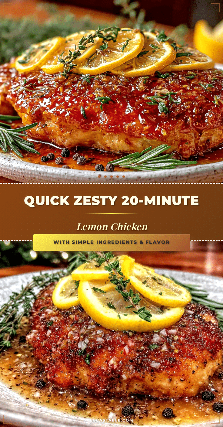 quick zesty lemon chicken recipe