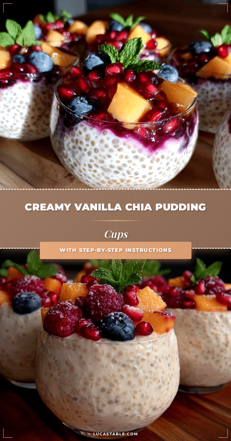 vanilla chia pudding cups recipe