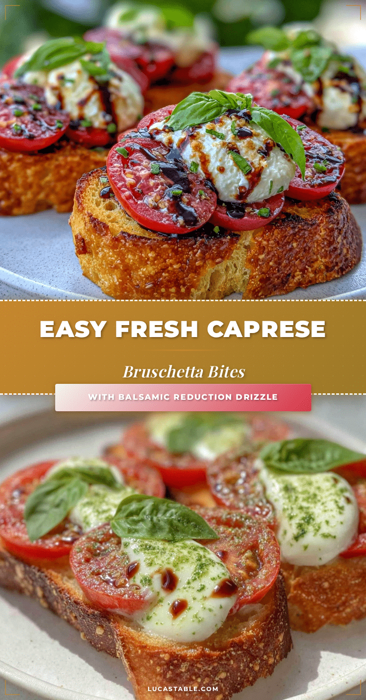 Caprese bruschetta recipe