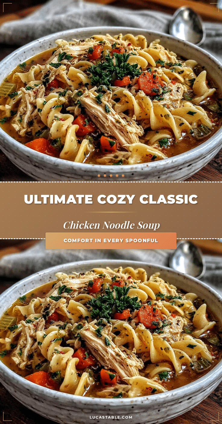 cozy classic chicken noodle soup from scratch recipe