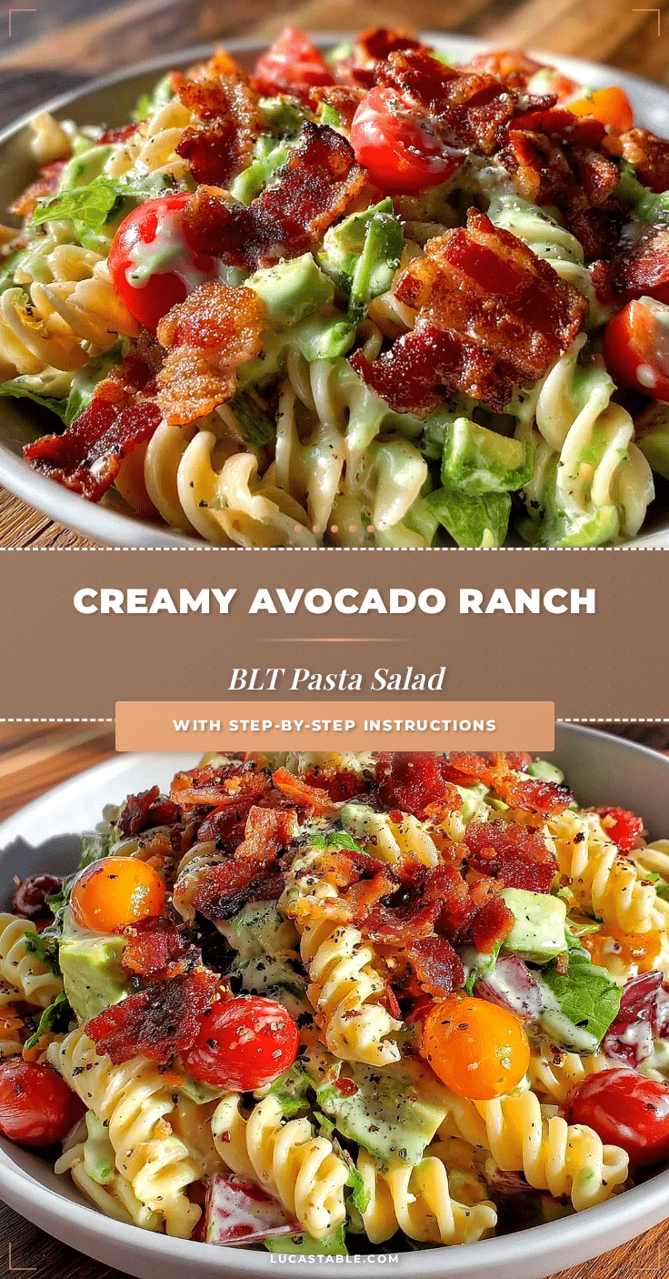 creamy BLT pasta salad recipe