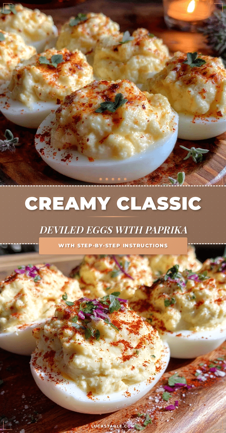 creamy classic deviled eggs with paprika recipe