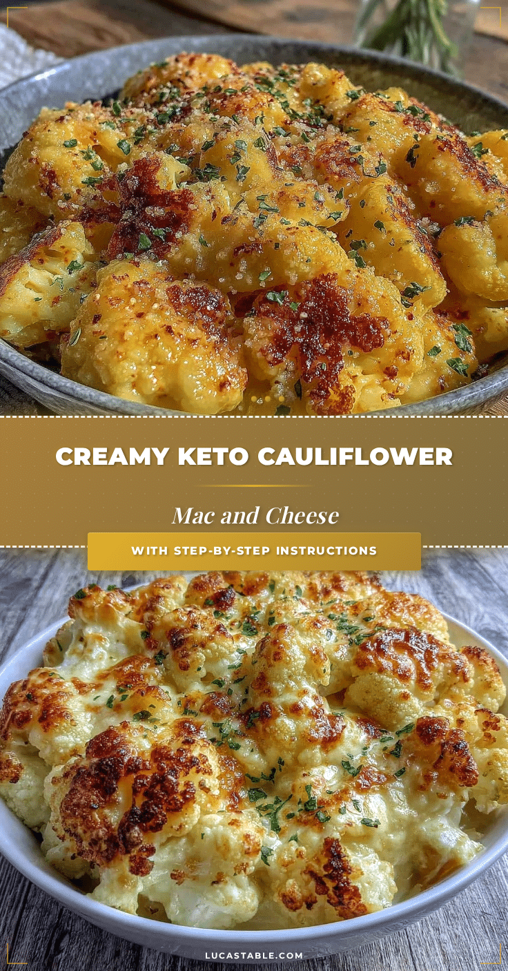 creamy keto cauliflower mac and cheese recipe