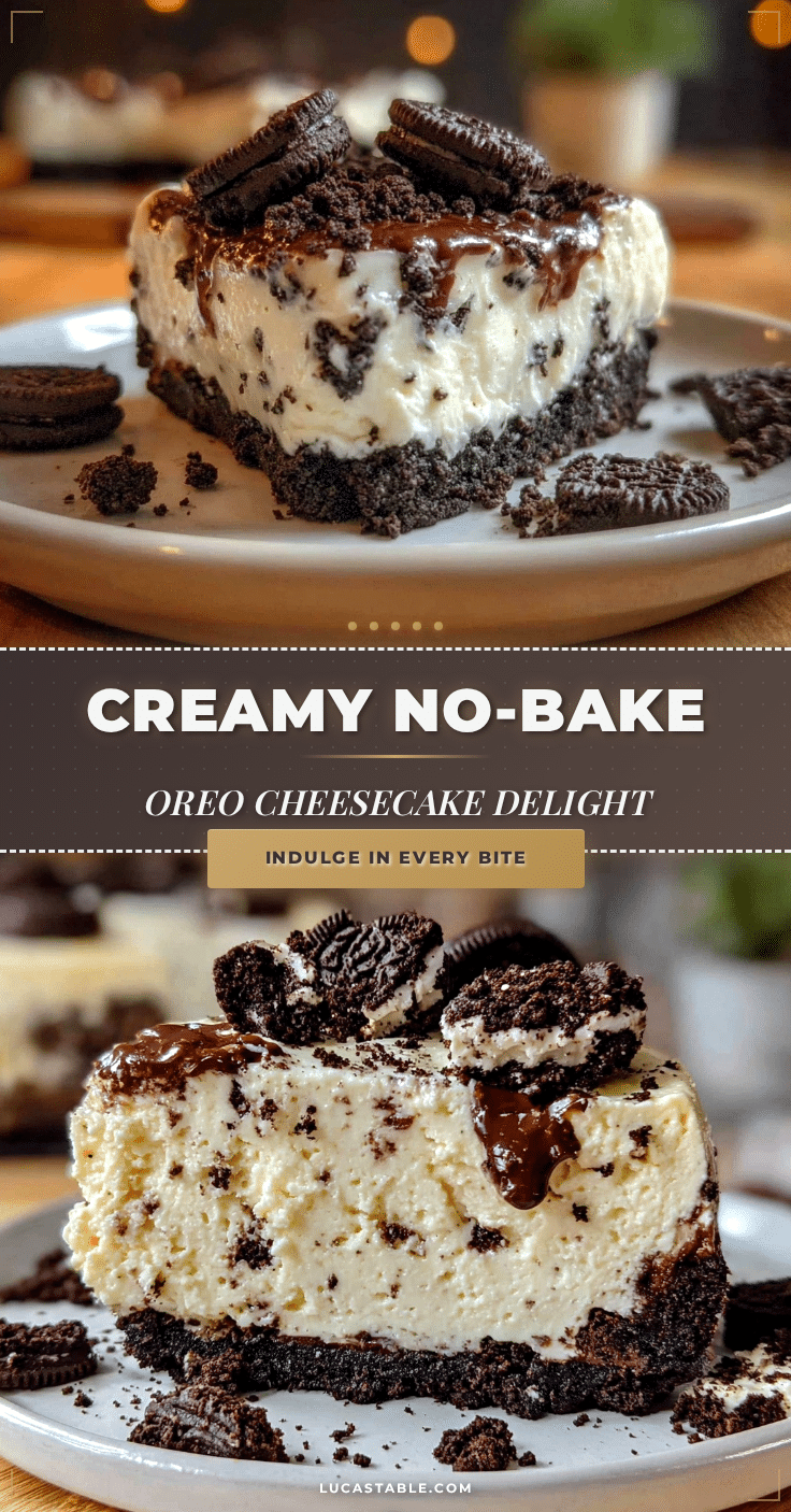 Creamy No-Bake Oreo Cheesecake Delight recipe