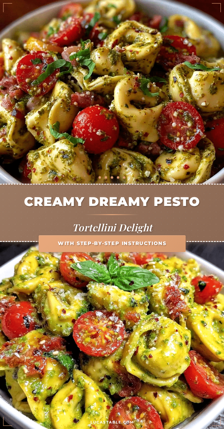 creamy pesto tortellini recipe