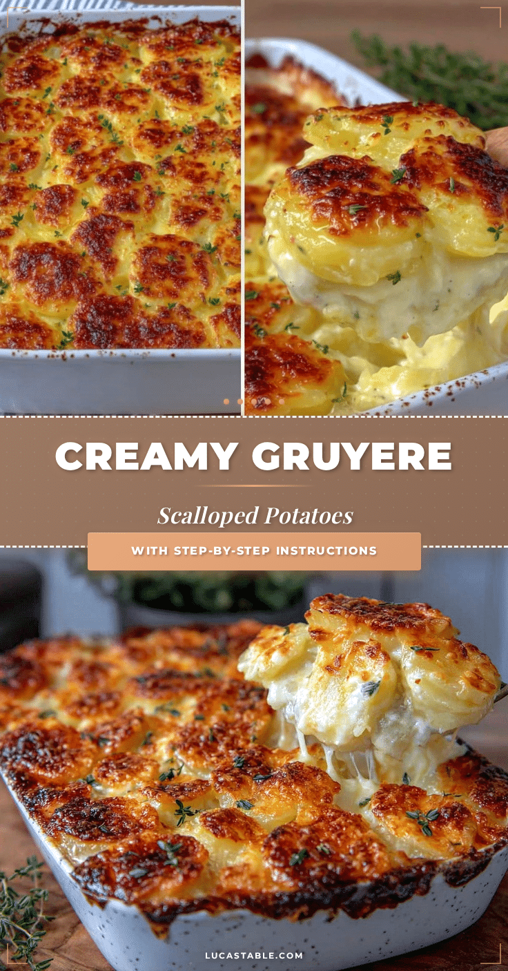 creamy scalloped potatoes with gruyere cheese recipe
