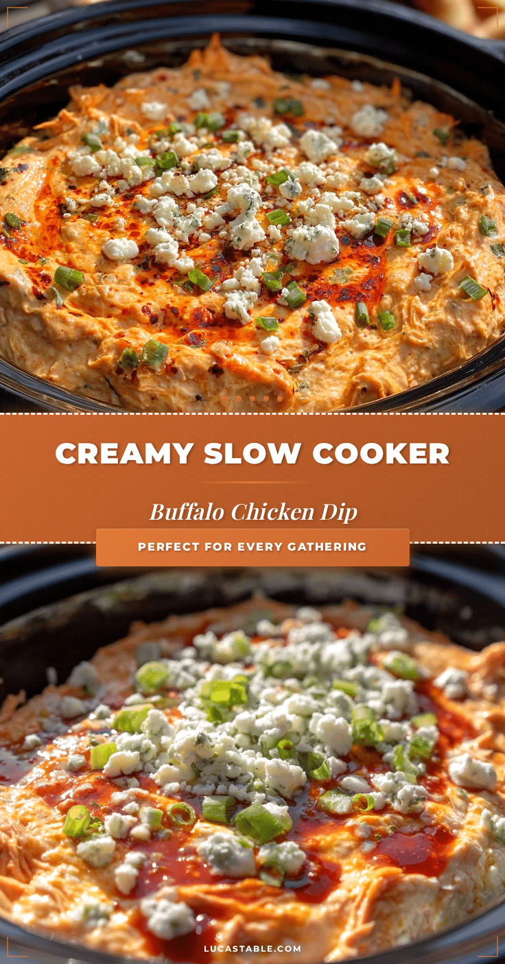creamy slow cooker buffalo chicken dip recipe