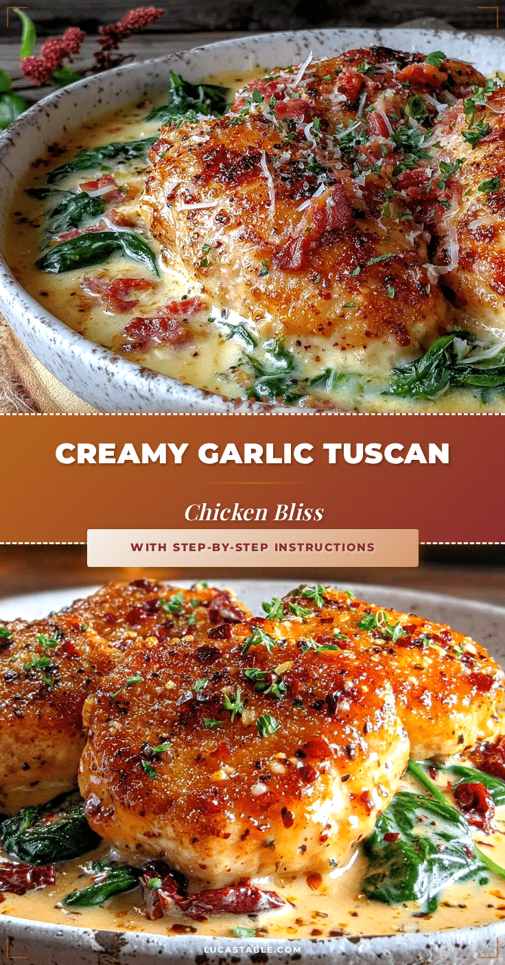 creamy tuscan garlic chicken recipe
