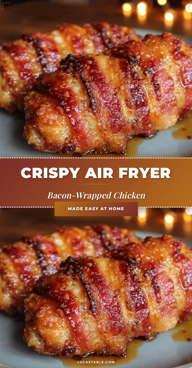 crispy air fryer bacon-wrapped chicken breast recipe