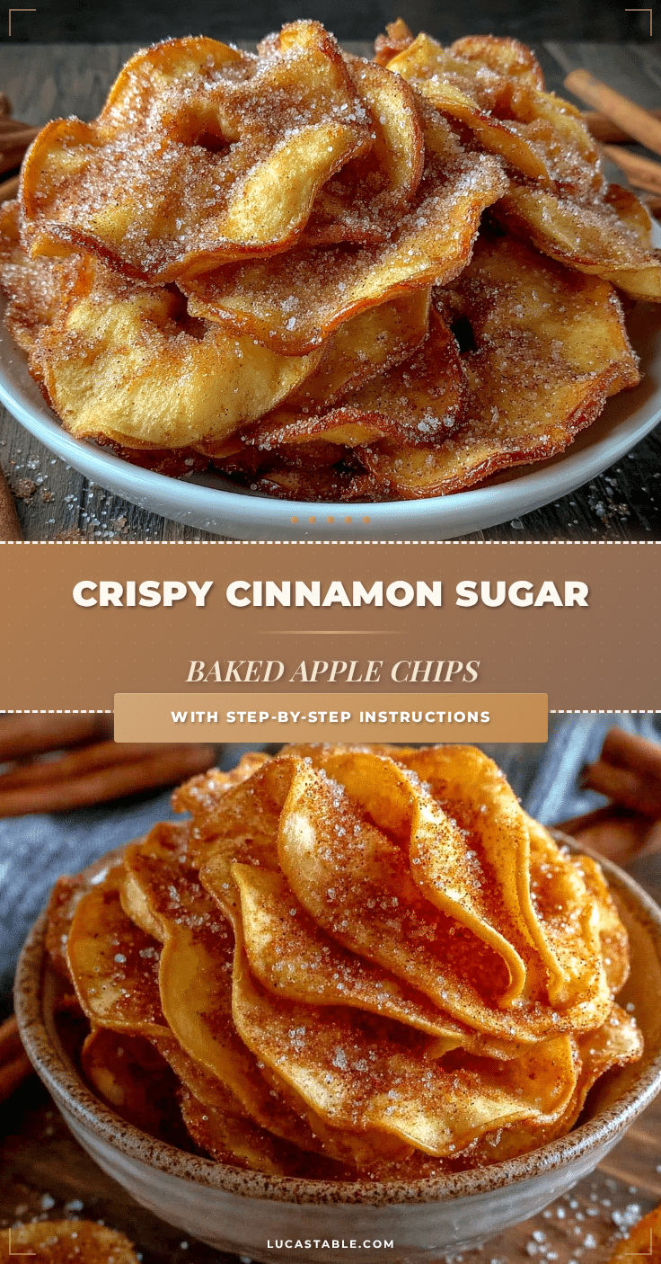 crispy cinnamon sugar baked apple chips recipe