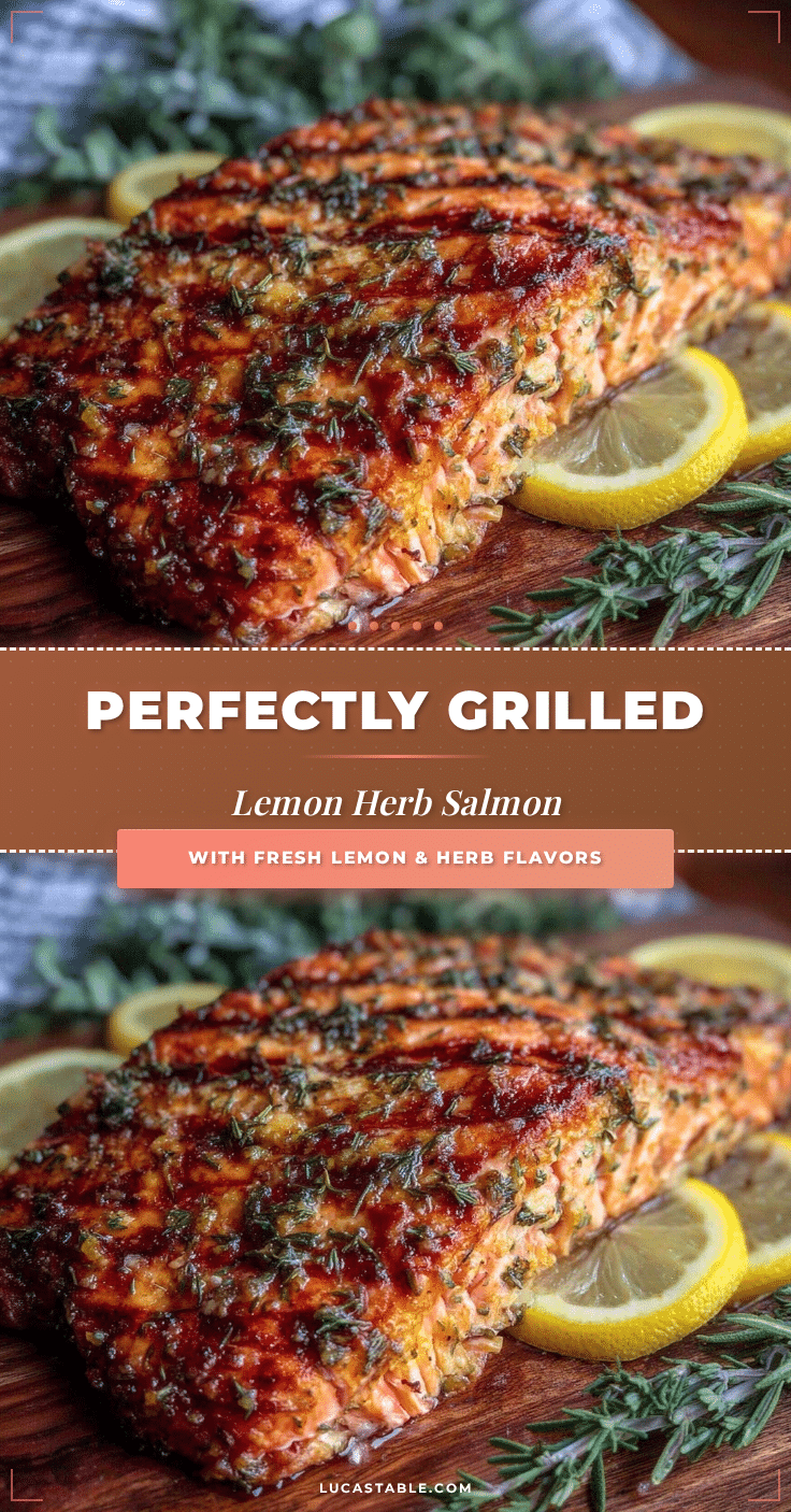 crispy grilled lemon herb salmon recipe