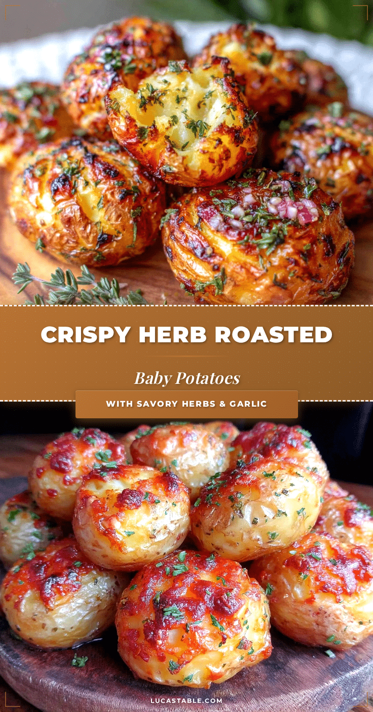 crispy herb roasted baby potatoes recipe