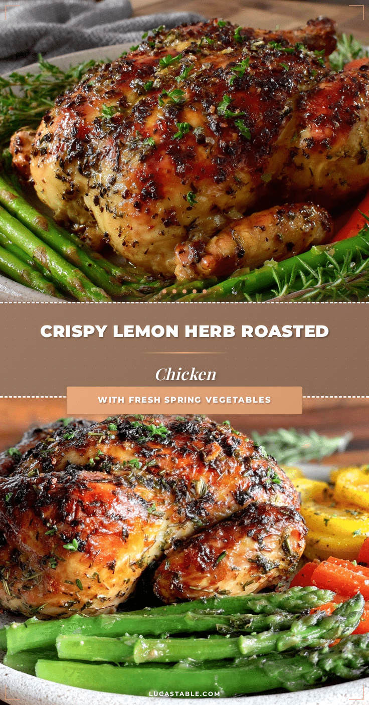 crispy lemon herb roasted chicken recipe
