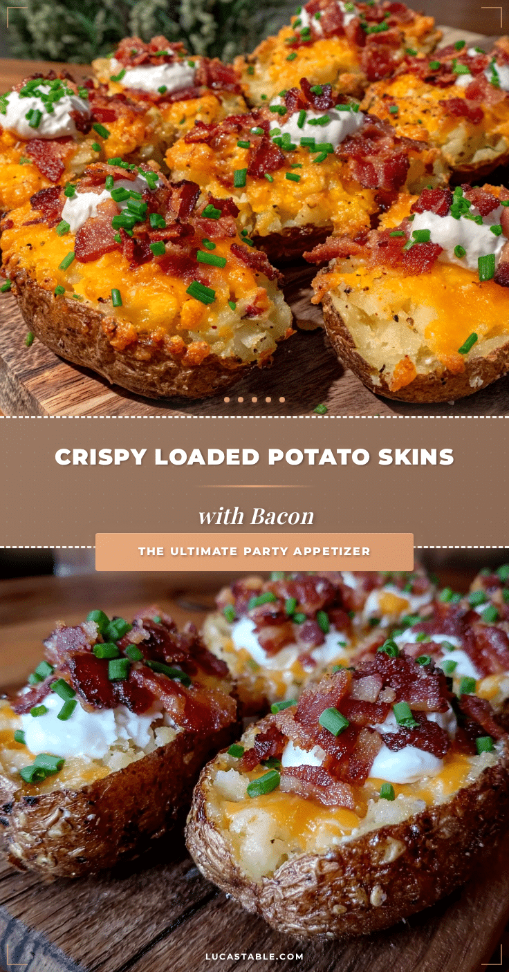 crispy loaded potato skins recipe