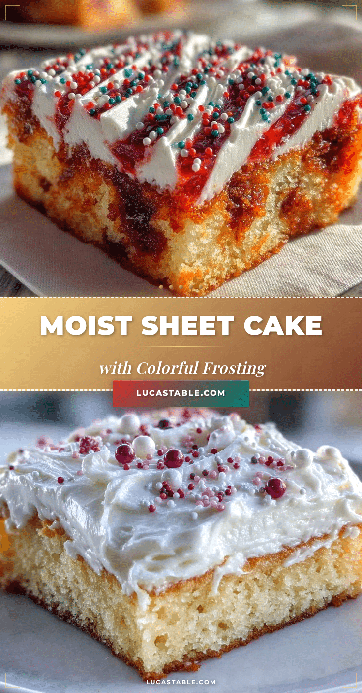 delicious sheet cake with school colors frosting recipe