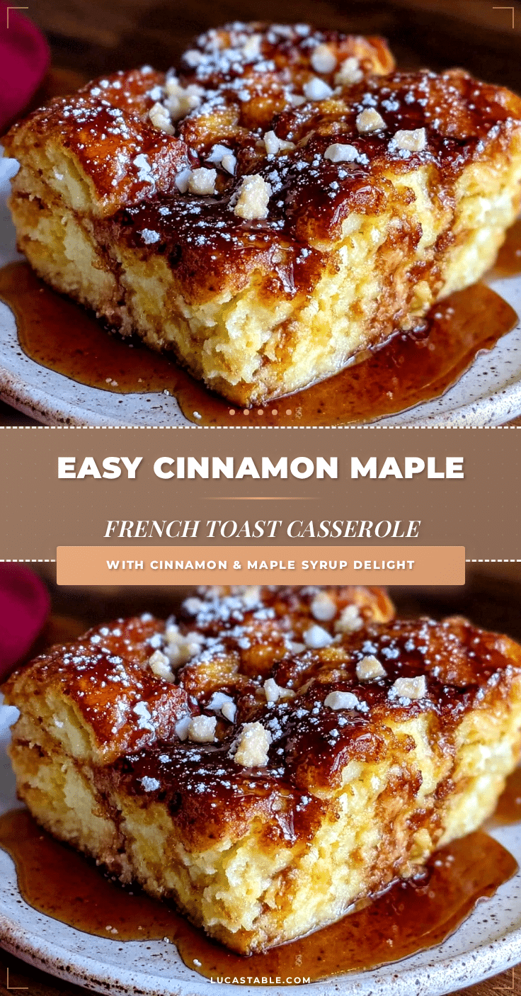 Easy Cinnamon Maple French Toast Casserole recipe