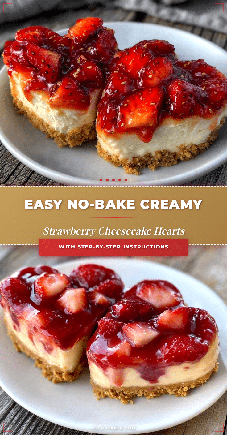 easy no bake strawberry cheesecake hearts recipe