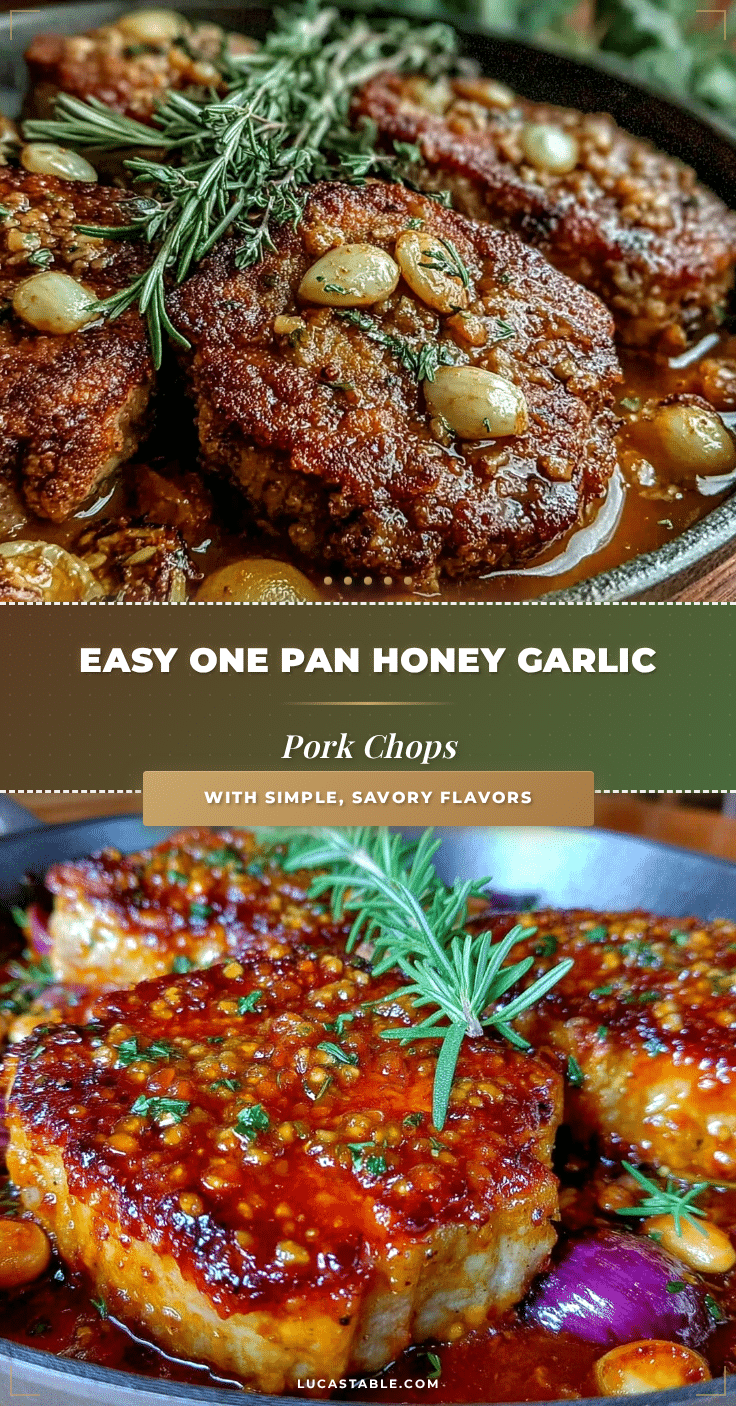 easy one pan honey garlic pork chops recipe