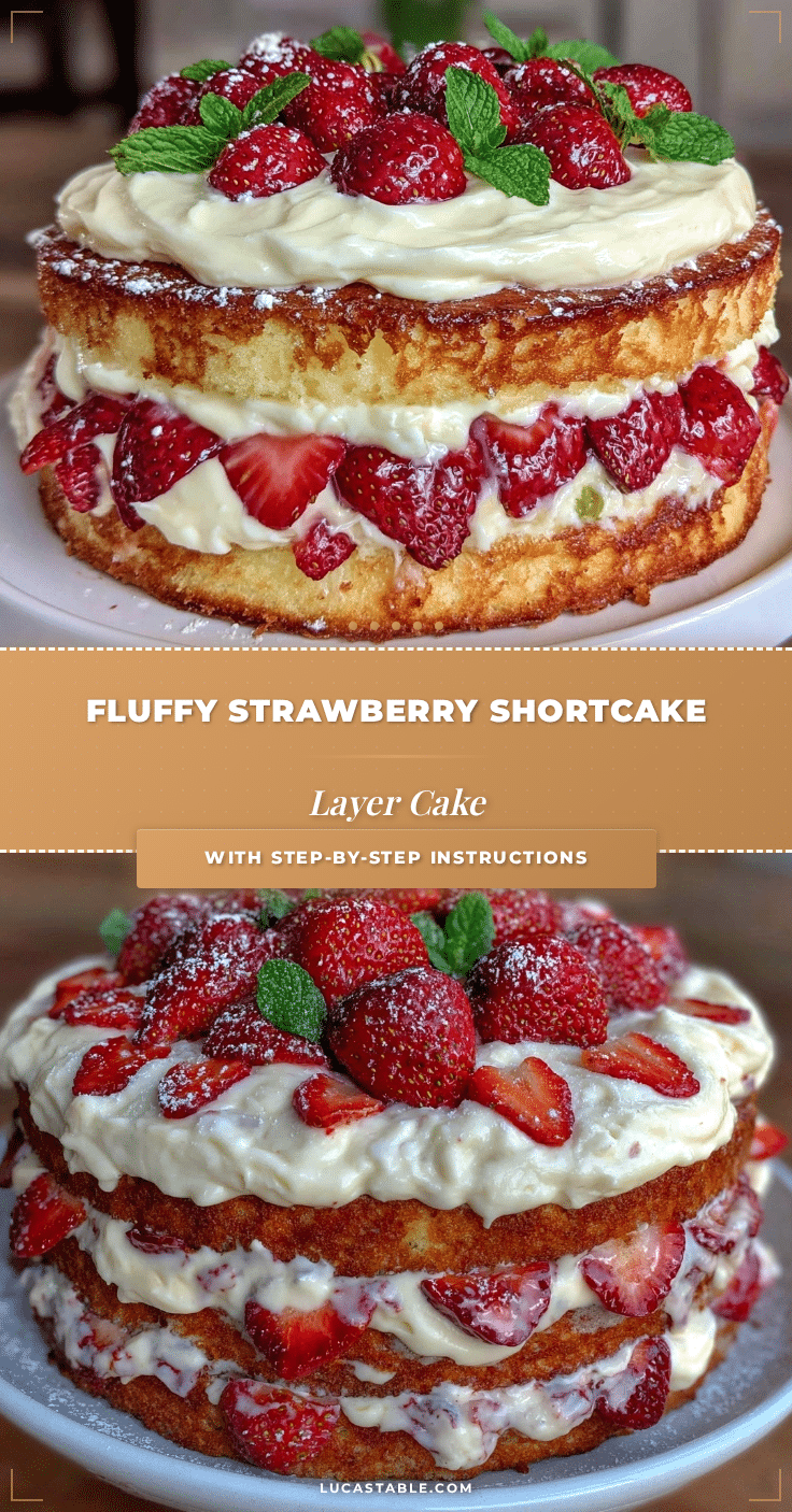fluffy strawberry shortcake layer cake recipe