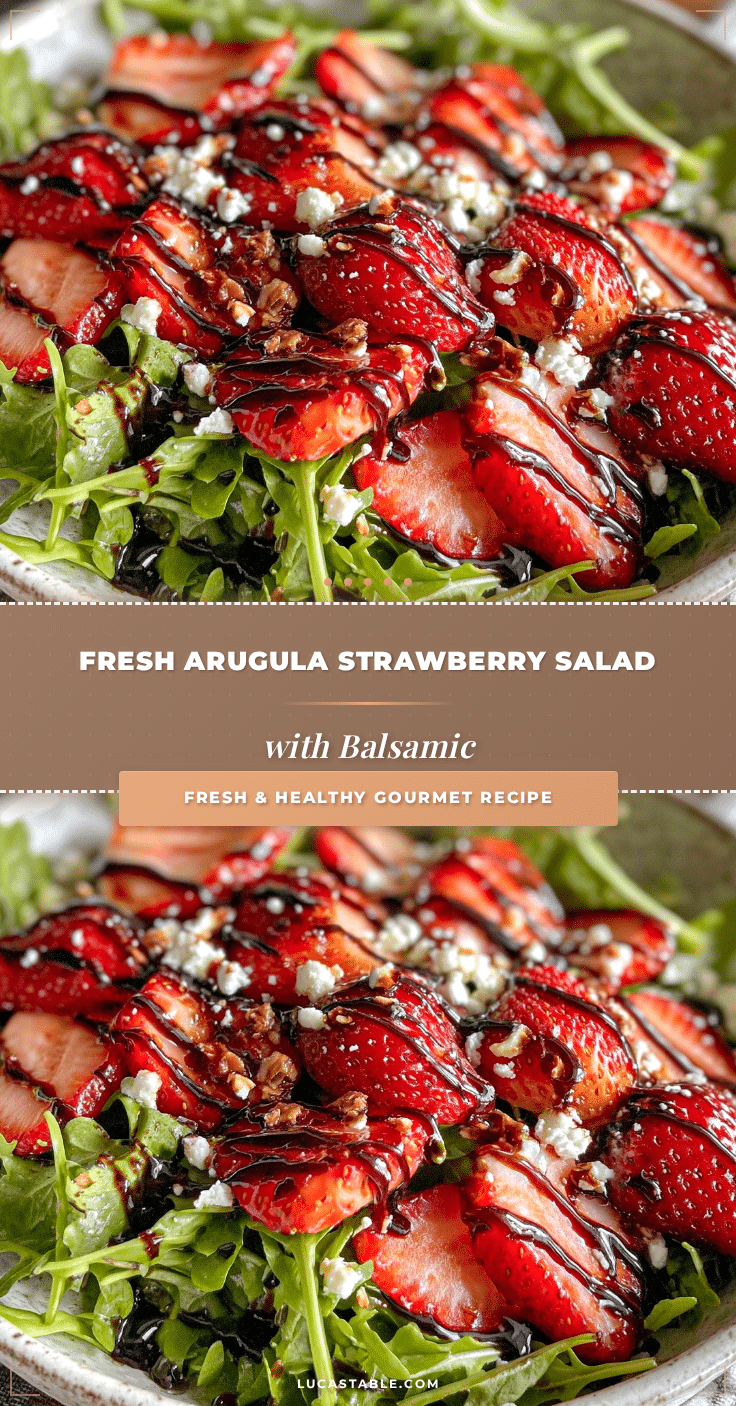 fresh arugula salad with strawberries recipe
