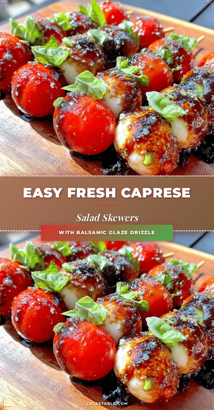 Fresh Caprese Salad Skewers recipe
