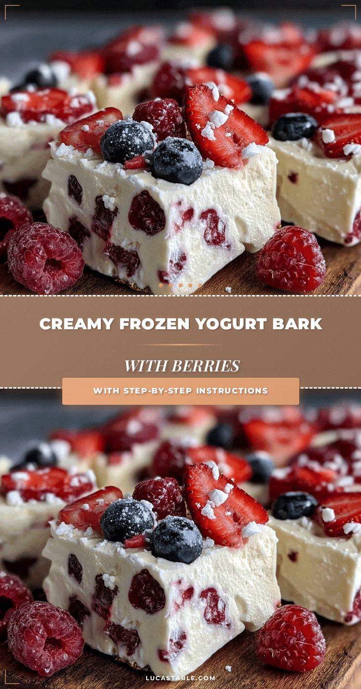 fresh frozen yogurt bark recipe
