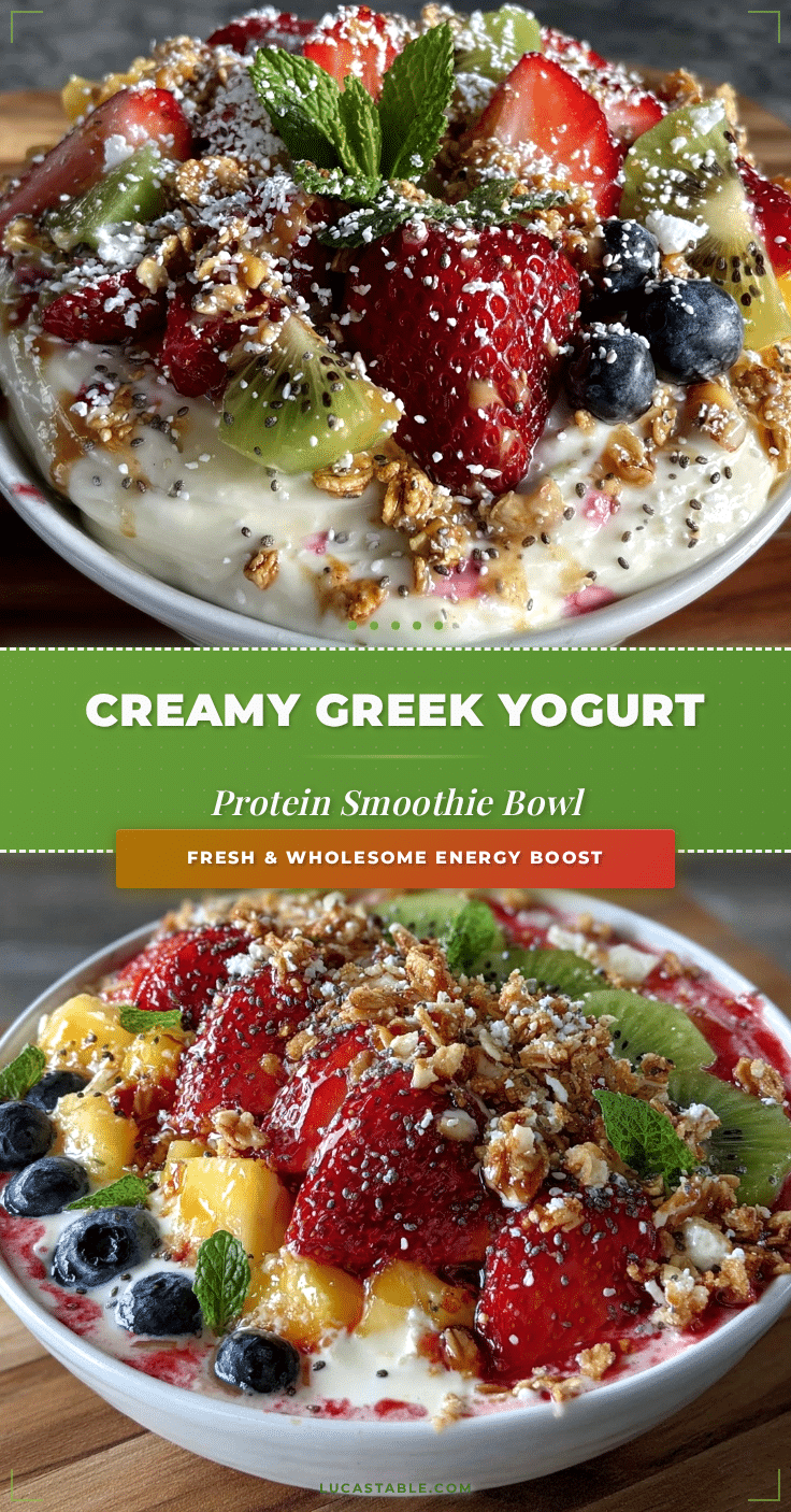fresh greek yogurt protein smoothie bowl recipe