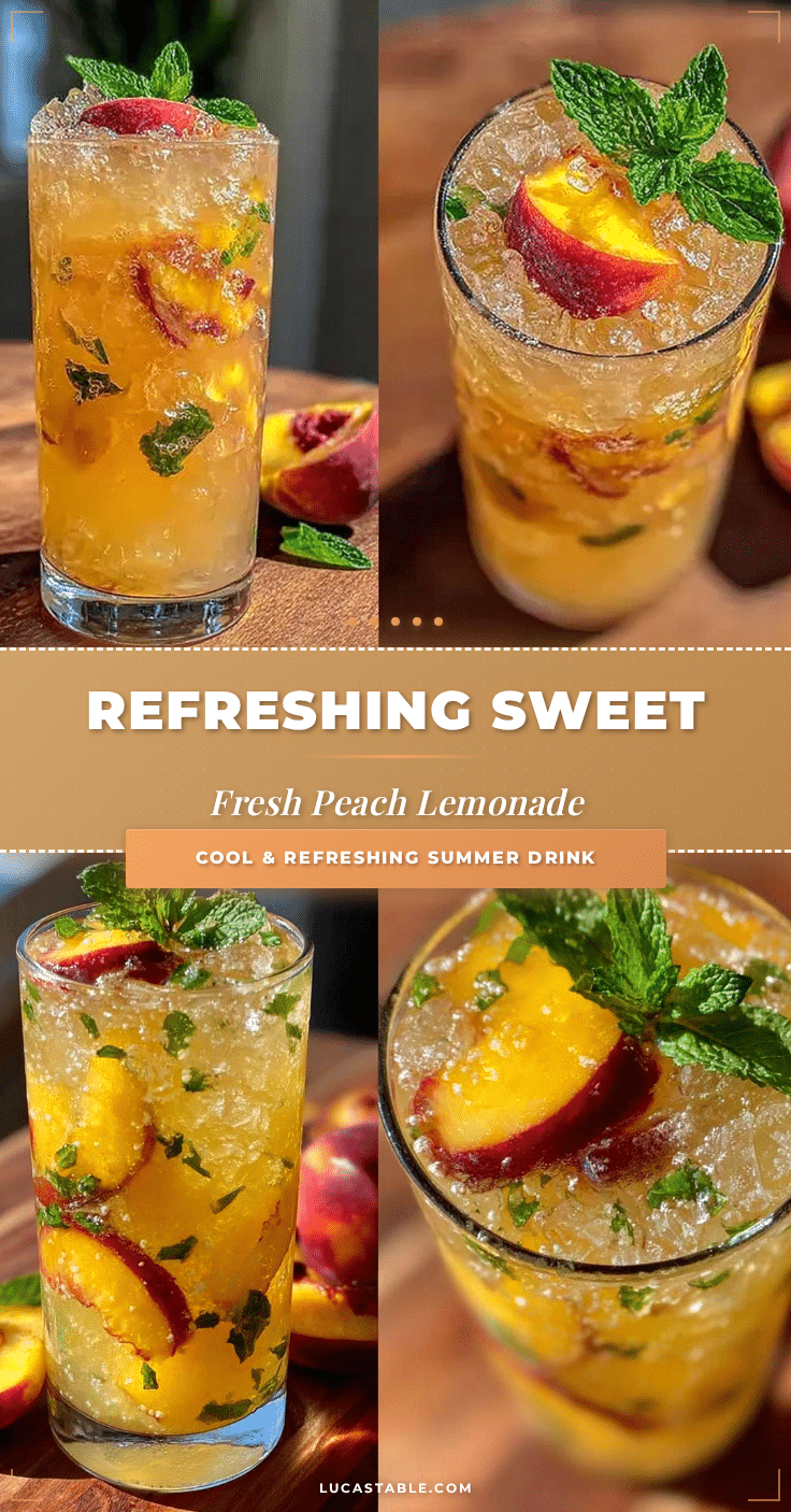 fresh peach lemonade recipe