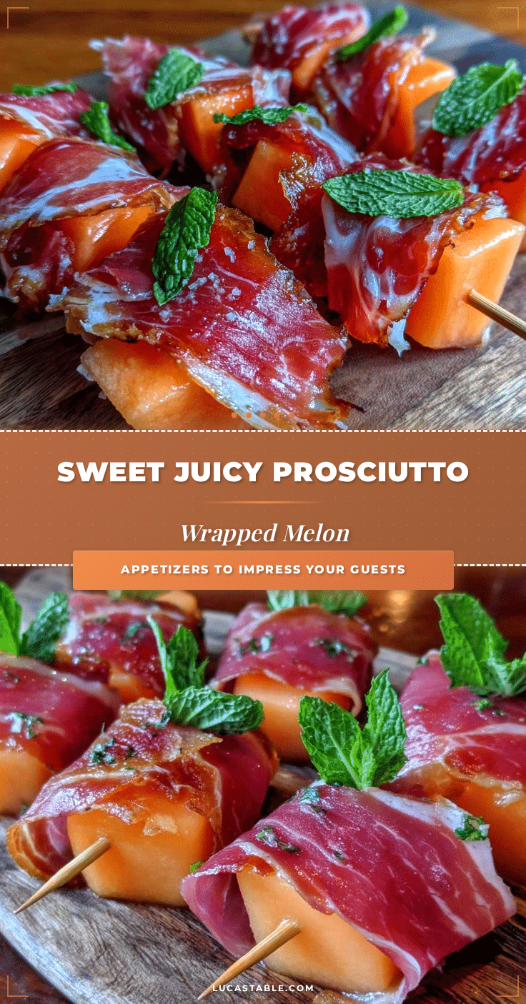 fresh prosciutto-wrapped melon skewers recipe