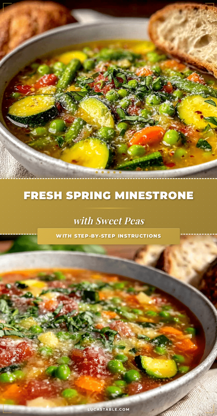 fresh spring minestrone with sweet peas recipe