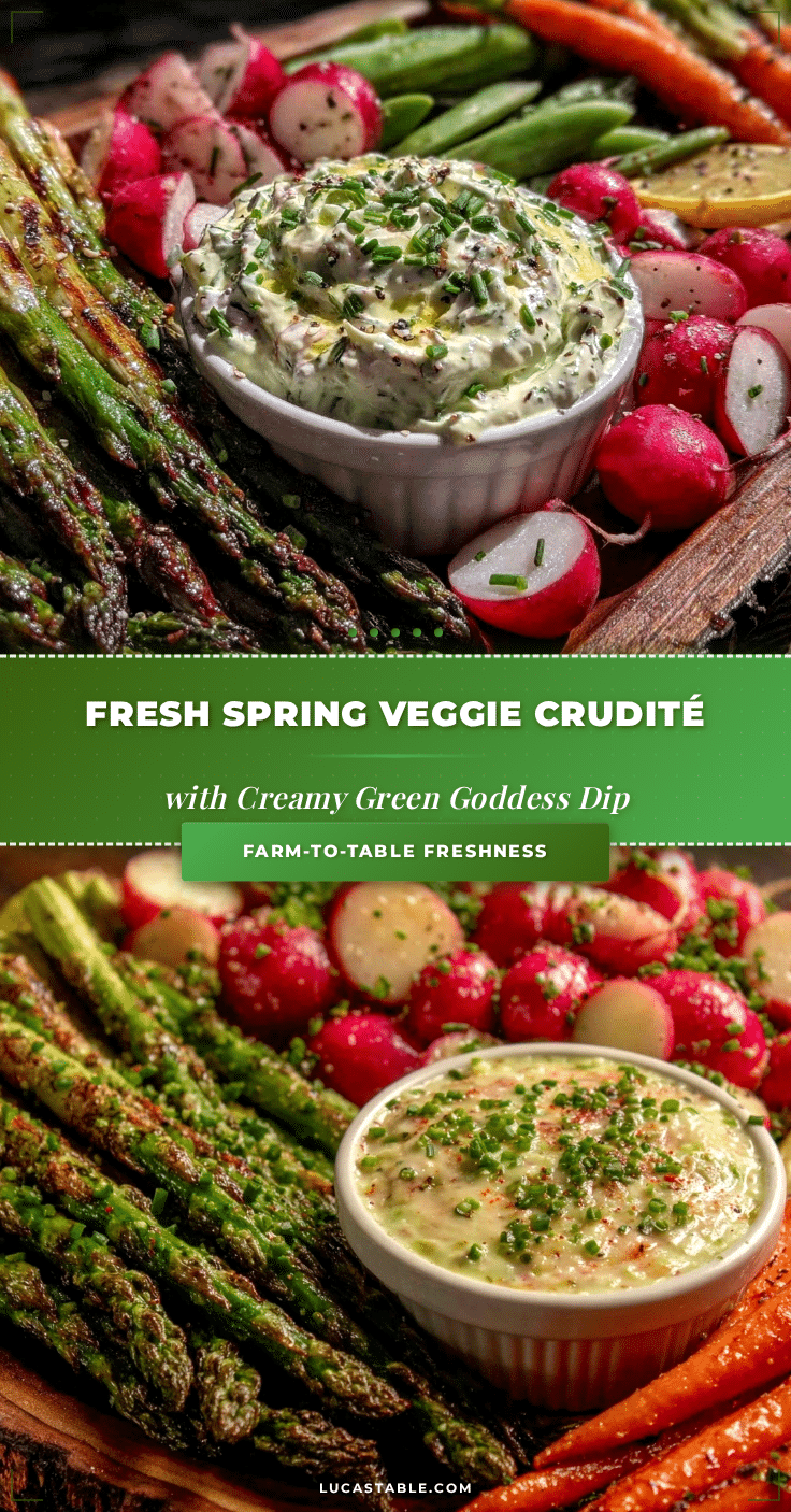 fresh spring vegetable crudité recipe