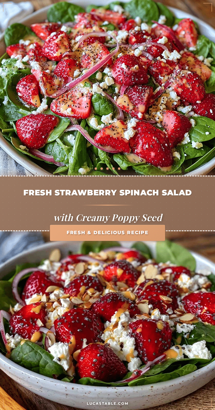 fresh strawberry spinach salad recipe