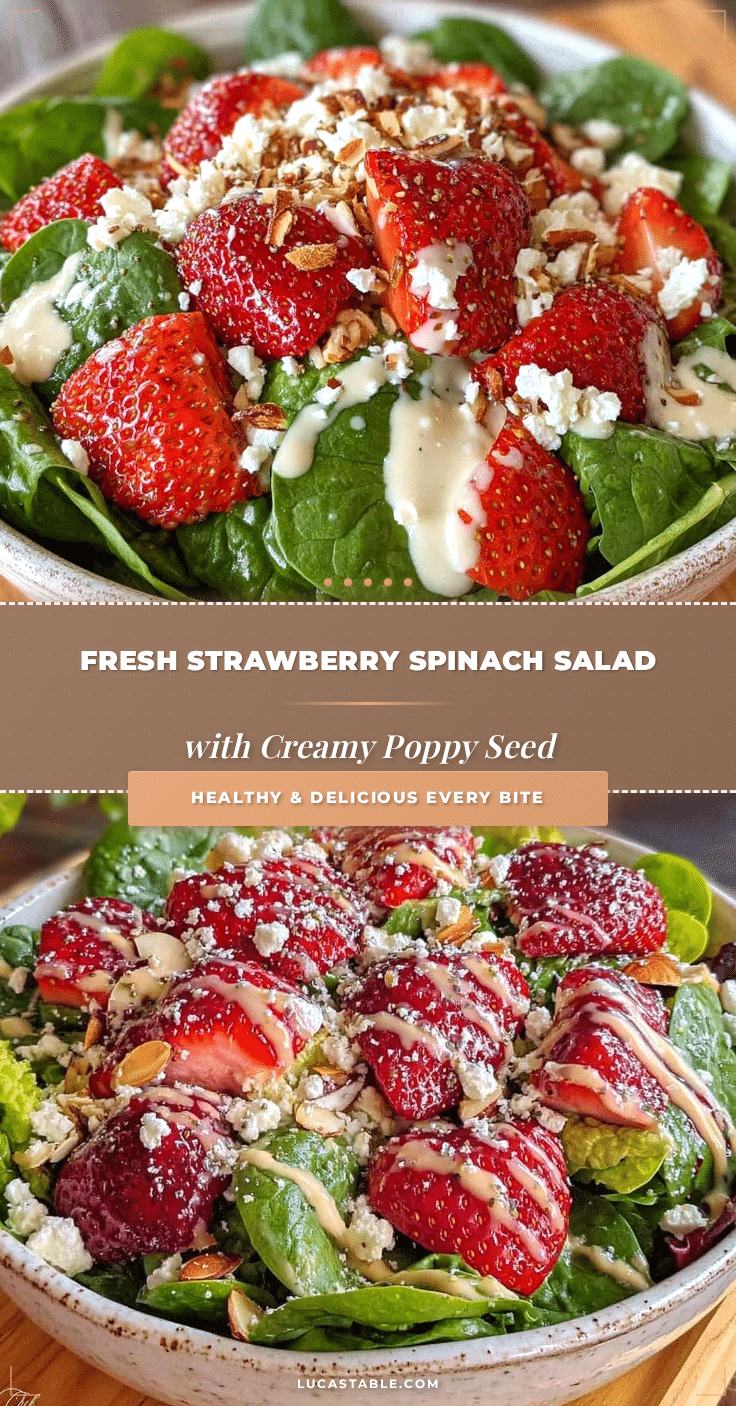 fresh strawberry spinach salad recipe