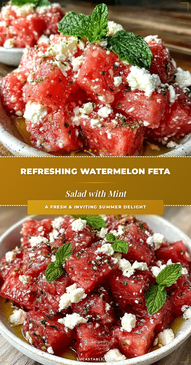 fresh watermelon feta salad recipe