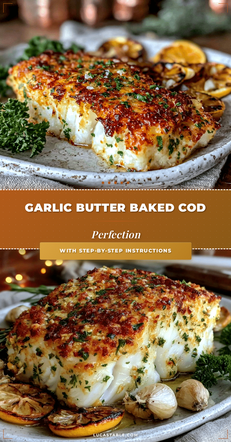garlic butter baked cod recipe