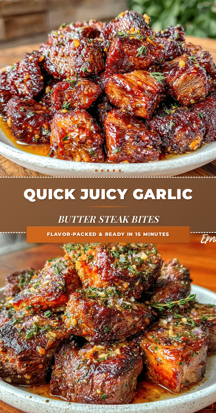 garlic butter steak bites recipe