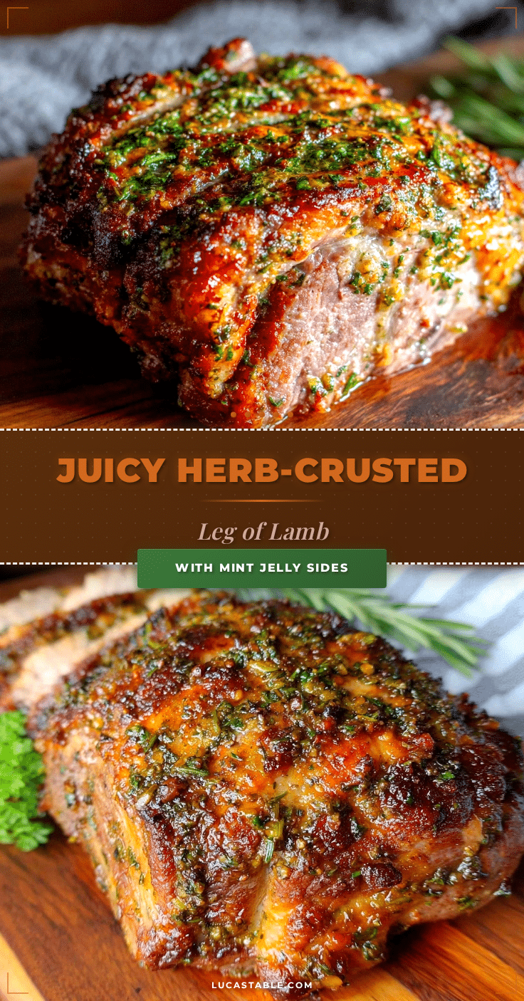 herb-crusted leg of lamb recipe