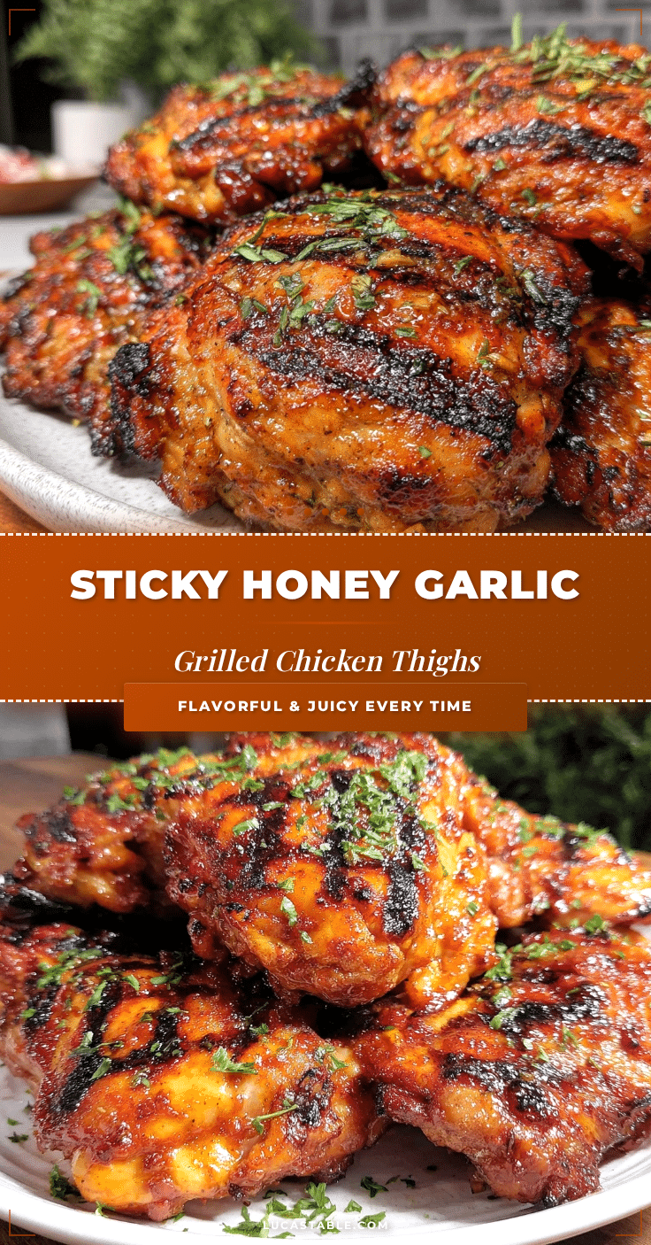 honey garlic grilled chicken thighs recipe